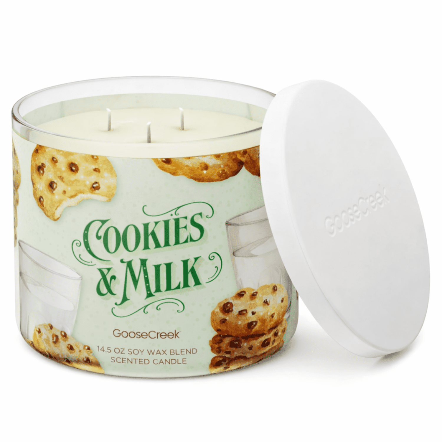 Cookies & Milk 3-Wick Scented Candle, 14.5 oz Jar Candle