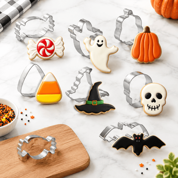 Cookies Mini 7 Piece Set Ghost 1.5 In Tin Plated Steel