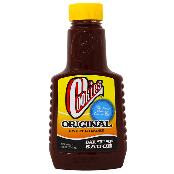 Cookies Original Sweet & Smoky Bar ''B'' ''Q'' Sauce, 18 oz, Gluten-Free