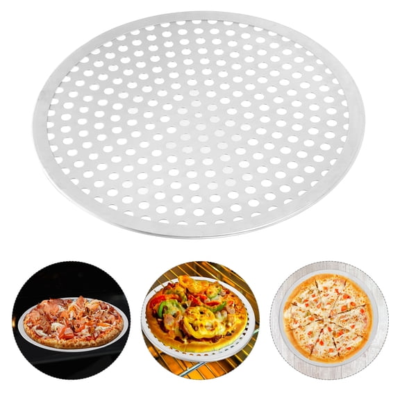 Cookies Pizza Pans 10.1 Inch Bakeware Baking with Holes Making Tray Biscuit Aluminum Alloy
