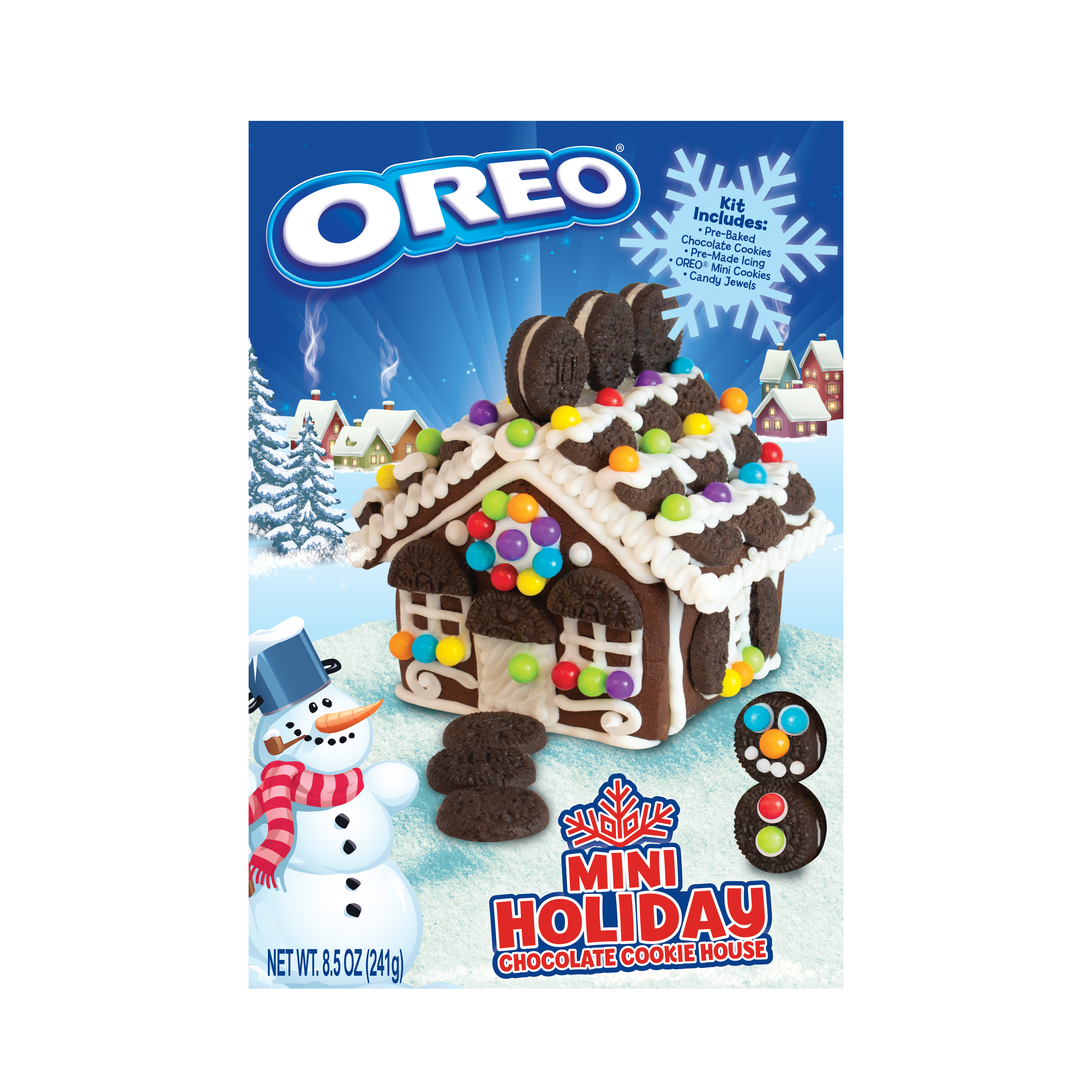 Cookies United Oreo Mini Holiday Chocolate Cookie House, 8.5 oz - image 1 of 7