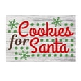 thumbnail image 1 of Cookies for Santa - Merry Christmas - Rustic Wood Home Decor Metal Sign : 12" x 8", 1 of 1