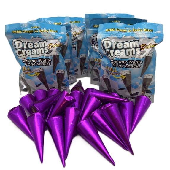 24 Dream Creams Full Size Cream Cones - Cookies n Cream