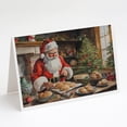thumbnail image 1 of Cookies with Santa Claus Greeting Cards Pack of 8 7 in x 5 in, 1 of 3