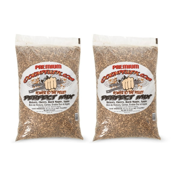 CookinPellets 40 Lb Mix Hickory, Cherry, Maple, Apple Wood Pellets (2 Pack)
