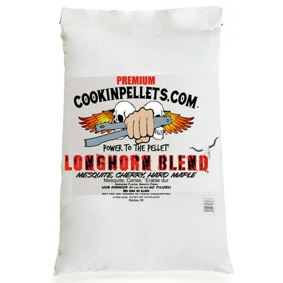 CookinPellets Premium Longhorn Blend Grill Smoker Wood Pellets, 40 Lbs