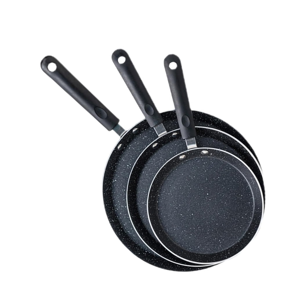 Cooking Aluminum Frying Pan 3 Size Nonstick Skillets Requires Less Oil Nonslip Grip Homes Kitchen Essential