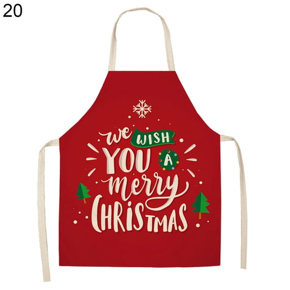 Cooking Apron Eye-catching Wear Resistant Linen Anti-fouling Thickened Cooking Bib Apron for Home