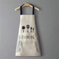 thumbnail image 1 of Cooking Apron Kitchen Cooking Apron BBQ Grilling Apron with Pocket for Women Men, 1 of 7