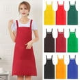 thumbnail image 1 of Cooking Aprons For Men H Back Style Apron With Pocket For Women Men Adjustable Large Size Comfortable Kitchen Home Cooking 50% 0ff Clearance!, 1 of 6