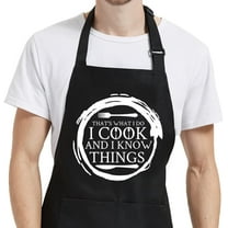 Cooking Aprons for Women with Pockets, Mens Aprons for Grilling BBQ Grill Chef Kitchen Funny Birthday Gifts for Men Dad Mom Husband Wife Christmas Thanksgiving Fathers Day