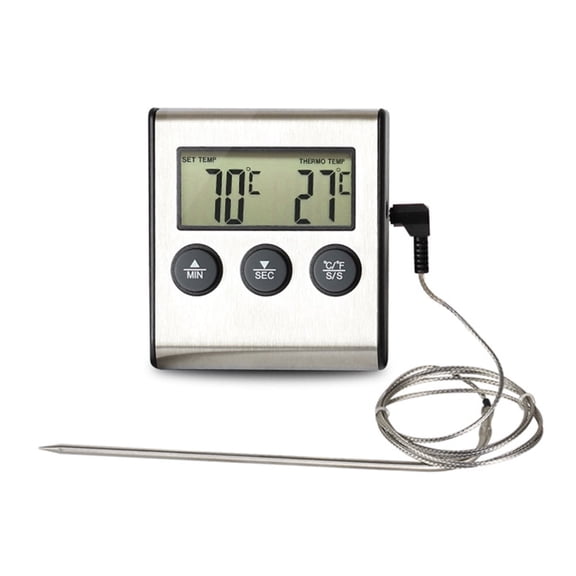 Cooking Baking BBQ Timer Probe Digital Oven Thermometer