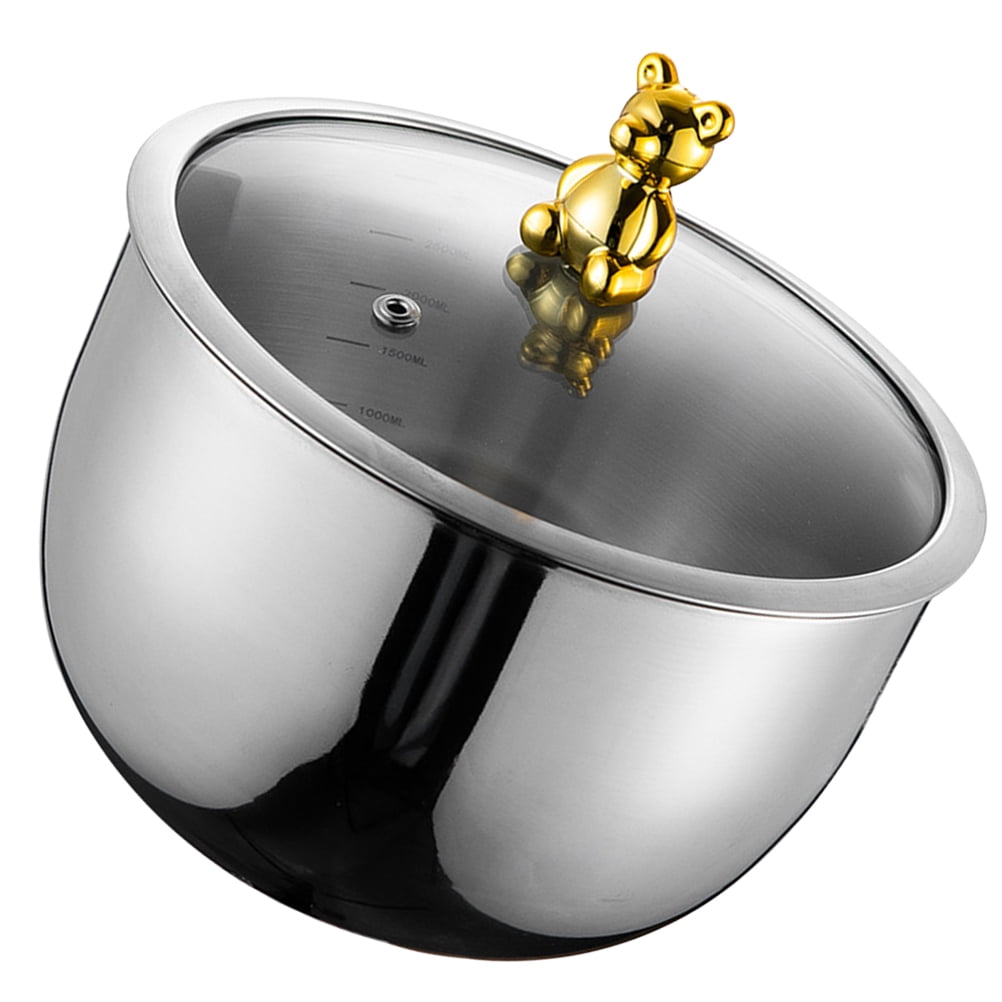 Cooking Bowl with Lid Stainless Mixing Bowls Steel Lids Marinating for