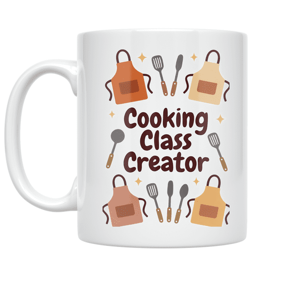 Cooking Class Creator Mug - Cooking Enthusiast - 11 oz Ceramic Coffee Mug