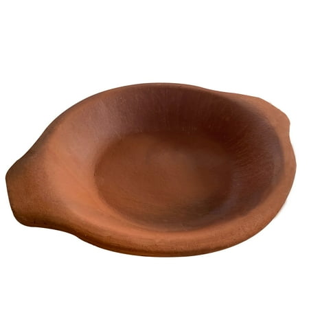 Cooking Clay Egg Pan, Stovetop Earthenware Omelet Pan Sahan, 10 in