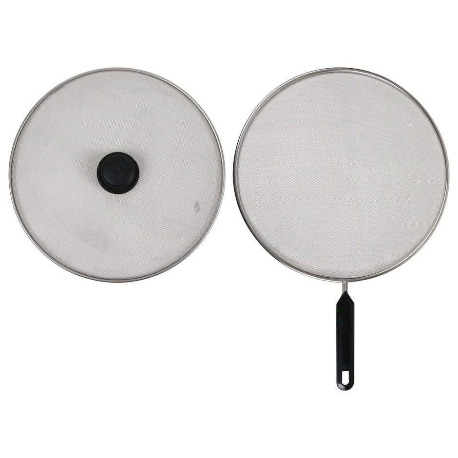 Cooking Concepts 11.4″ Splatter Screen Set, 2-Pack – Includes Handle ...
