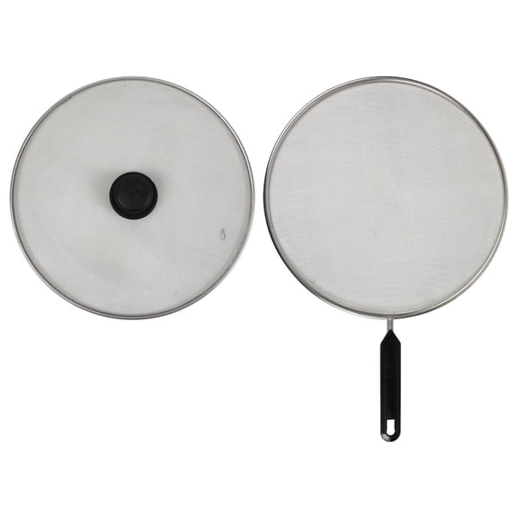 Cooking Concepts 11.4 Splatter Screen Set, 2-Pack Includes Handle Splatter Screen and Splatter Screen Lid