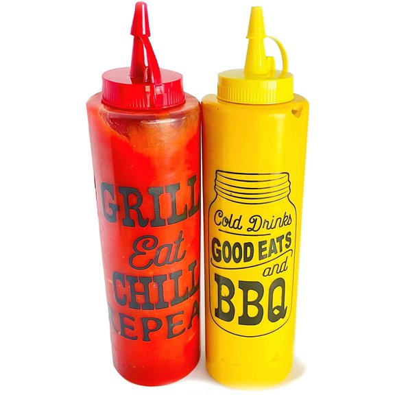 Cooking Concepts BBQ Condiment Bottles, 2-ct. Packs