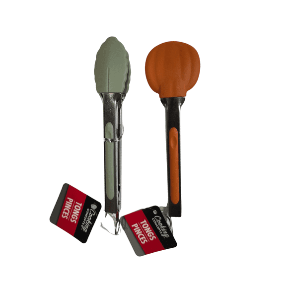 Cooking Concepts Fall-Themed Tong, Pumpkin & Leaf