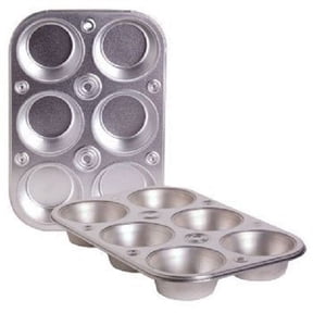 Cooking Concepts Toaster Oven 6-Cup Size Metal Muffin / Cupcake Pan, 1 Lb