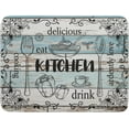 thumbnail image 1 of Cooking Dish Drying Mats for Kitchen Counter 18x24 inch Teal Blue Wood Board Absorbent Microfiber Dishes Pad Farmhouse Rustic Dish Drying Mats for Kitchen Accessories Dish Drainer Mat Pad Washable, 1 of 6