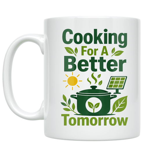 Cooking For A Better Tomorrow - Eco-Conscious Cook - 11 oz Ceramic Coffee Mug