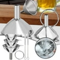 Cooking Funnel with Filter Large Glass Funnel with Small Neck Quartz