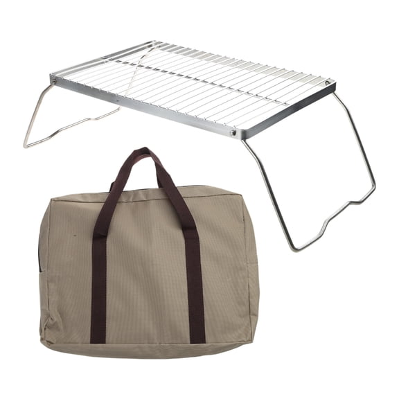 Cooking Grate Camping Tables Foldable Camping Equipment Stove Folding Barbecue Table Stainless Steels Grilling Table