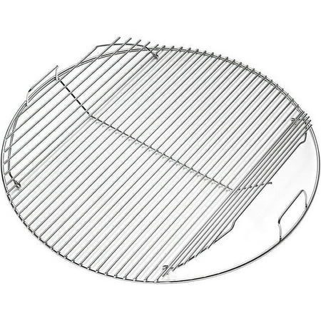 Cooking Grate Hinged 7436 for Weber, 22 Inch Charcoal Grill Grate Round Hinged,Replacement Part for Weber One-Touch, Performer and Bar-B-Kettle Series, BBQ Series Stainless Steel