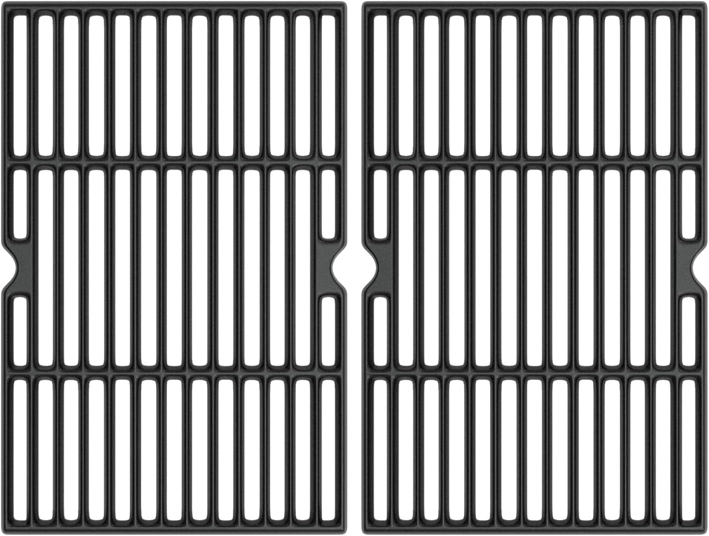 Cooking Grid Grates for Kenmore 4 Burner Grills,Enamel Cast Iron Grate Replacement Parts for Kenmore 146.10016510,146.46365610,146.16142210,146.16198211,2 Pack