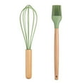 thumbnail image 1 of Cooking-Heat Resistant Kitchen Silicone Set for Non-Stick Utensils Set 2 Pieces Kitchen ToolsEgg beater + oil brush, 1 of 5