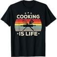 thumbnail image 1 of Cooking Is Life For Girls Women Men Boys Chef Cook Vintage T-Shirt, 1 of 4