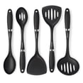 thumbnail image 1 of Cooking Light 5 Piece Nylon Kitchen Utensil Set, Black, 1 of 6