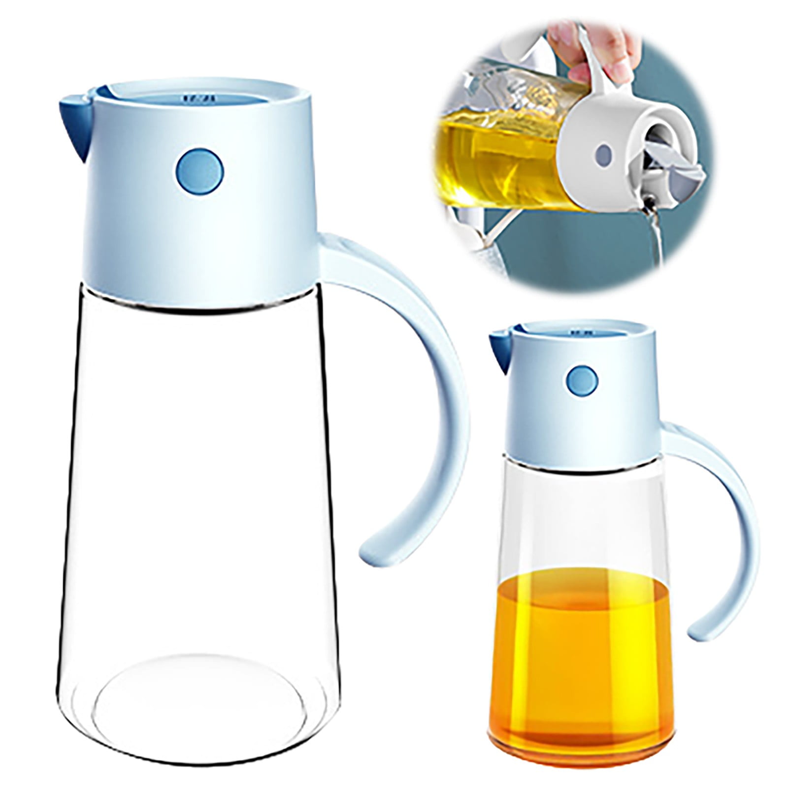 Cooking Oil Can Holder Oil & Vinegar Bottles Glass Smoothie Bottles