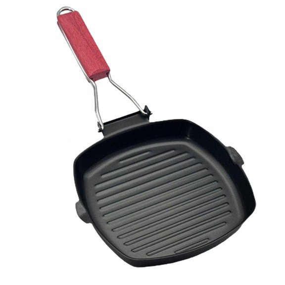 LIANXUE Cooking Pans Steak Pans Cooking Skillets Refined Iron Texture for Steak Bacons