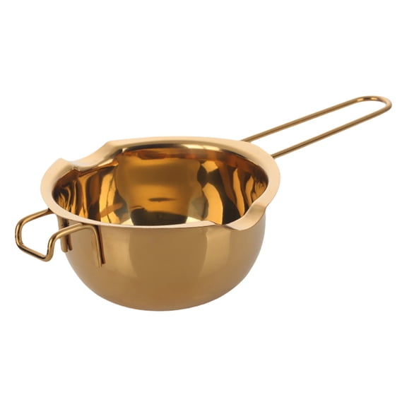 Cooking Pot Stainless Steel Double Boiler Pot, 2-In-1 Candle & Soap Making Kit with Pouring Spout, Perfect for Melting Wax, Chocolate & Candy Gold