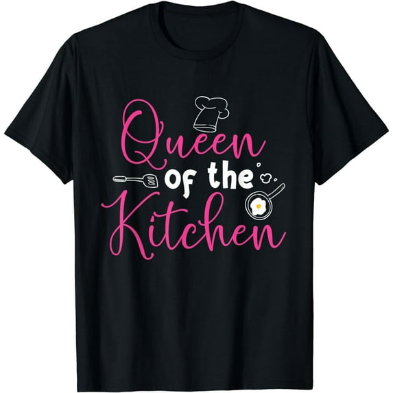 Cooking Queen Kitchen Funny Gift For Chef Culinary Student T-Shirt