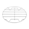 thumbnail image 1 of Cooking Rack,Round Cooking Rack,1 Pcs Stainless Steel Baking Cooling Steaming Grilling Rack, Fits Air Fryer/Stockpot/Pressure Cooker/Round Cake Pan,Oven and Dishwasher Safe(Silver), 1 of 9