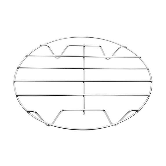 Cooking Rack,Round Cooking Rack,1 Pcs Stainless Steel Baking Cooling Steaming Grilling Rack, Fits Air Fryer/Stockpot/Pressure Cooker/Round Cake Pan,Oven and Dishwasher Safe(Silver)