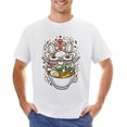 thumbnail image 1 of Cooking Ramen Men’s Graphic T-shirt Vintage Short Sleeve Sport Tee White 5XL, 1 of 2