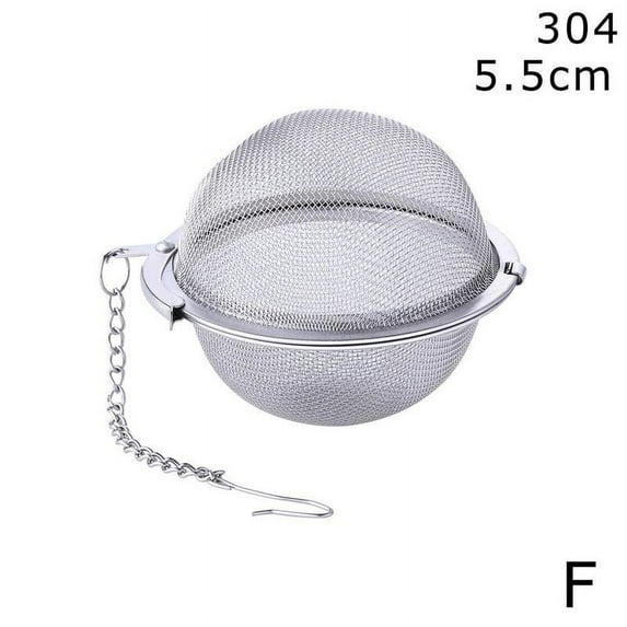 Cooking Seasoning Filter Steel Tea Ball Mesh Tea Infuser Strainer O1I4