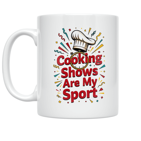 Cooking Shows Are My Sport - Culinary Competition Enthusiast - 11 oz Ceramic Coffee Mug