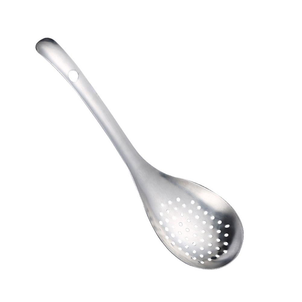 Cooking Skimmer Slotted Spoon, Heavy Duty Mesh Stainless Steel Colander ...