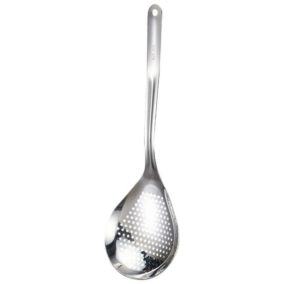 Cooking Skimmers Slotted Spoon,Stainless Steel Skimmer Ladle Spoon,Metal Slotted Spoon With Handle,Strainer for Cooking And Frying,Pasta Strainer Spoon Frying Kitchen Cooking Colander,4.25x13.93 in