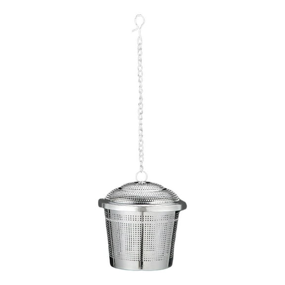 Cooking Spices Strainer Mesh Loose Tea Stainless Steel design of hook Hanging Tea Ball Infuser for Mugs Tea Pot Coffee Mulling Spices Filter , Large