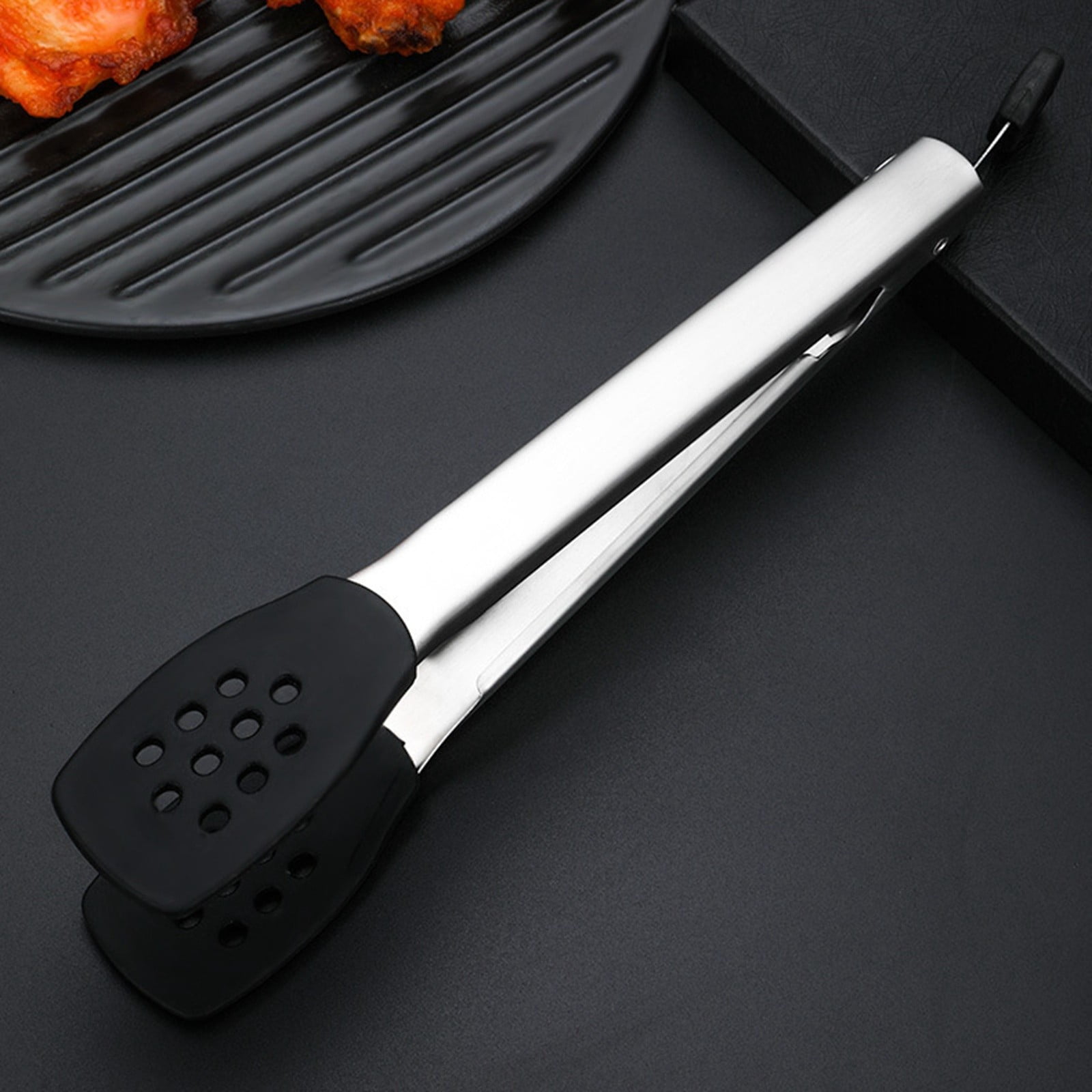 Cooking Spoon Holder for Stove Top of Stainless Steel Steak Clip