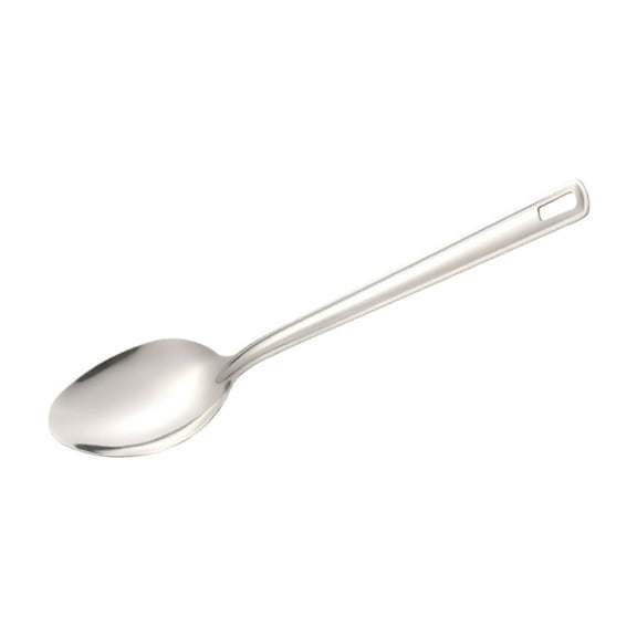 11" Stainless Steel Perforated Basting Spoon - Professional Grade Cooking Utensil for Kitchen & Restaurant Use, Heavy Duty Metal Serving Spoon, Essential Kitchen Gadget