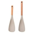 thumbnail image 1 of Cooking Spoon for Nonstick Cookware - Wooden Handle, Non-scratch Stirring, Easy-clean Design for Mixing and Scraping, 1 of 3