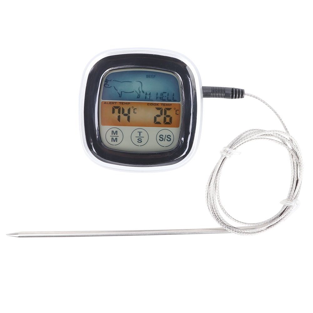 Cooking Thermometer, Handheld Easy To Operate Backlight Lcd Display Bbq Thermometer  For Home Kitchen For Grill