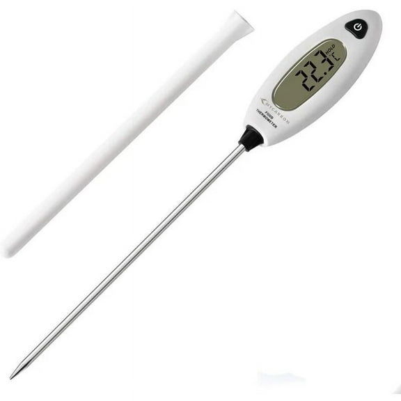 Cooking Thermometer Long Temperature Probe Digital Kitchen Thermometer Instant Reading 5 Seconds LCD Large Screen Thermometer for Meat, Barbecue, Pastry, Bath Water